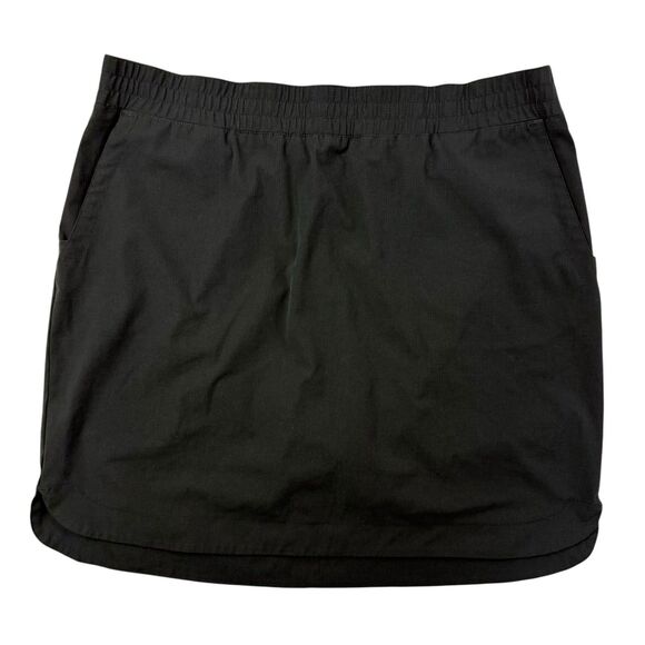 Duluth Trading Co Breezeshooter Skort Skirt Women Size 18 Black Camp Hike Shorts - Picture 1 of 8